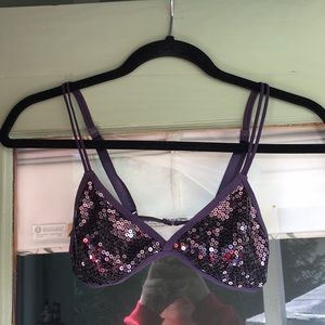 Smack Purple Sequin Bralette